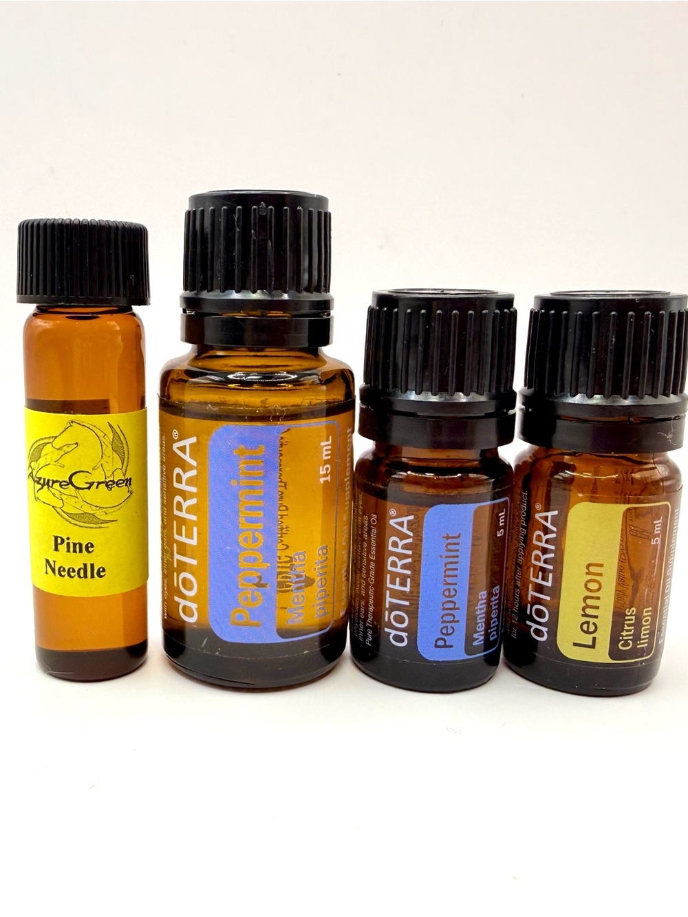 doTERRA Essential Oils Set Peppermint Lemon & Pine Needle Oil
